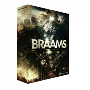 Braams dramatic low-end musical tones, distant horns, massive low brass, bass morph and low key sound effects