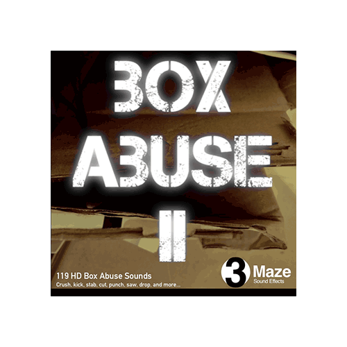 3 maze box abuse sound effects library cover