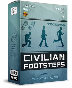 AAA Civilian Footsteps Sound Effects - Box