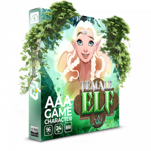 fantasy game female elf voice sound effect fx - box