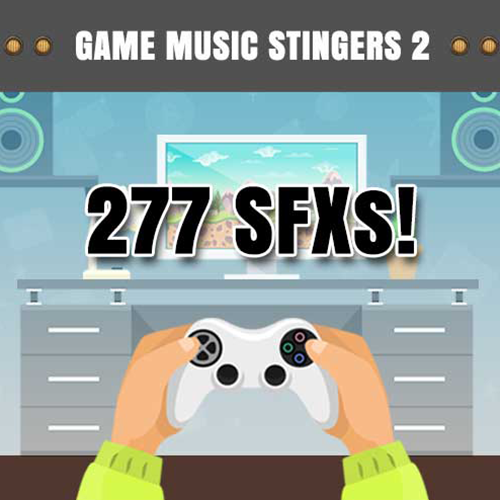 Game Music Stingers 2 Sound FX Library - Box